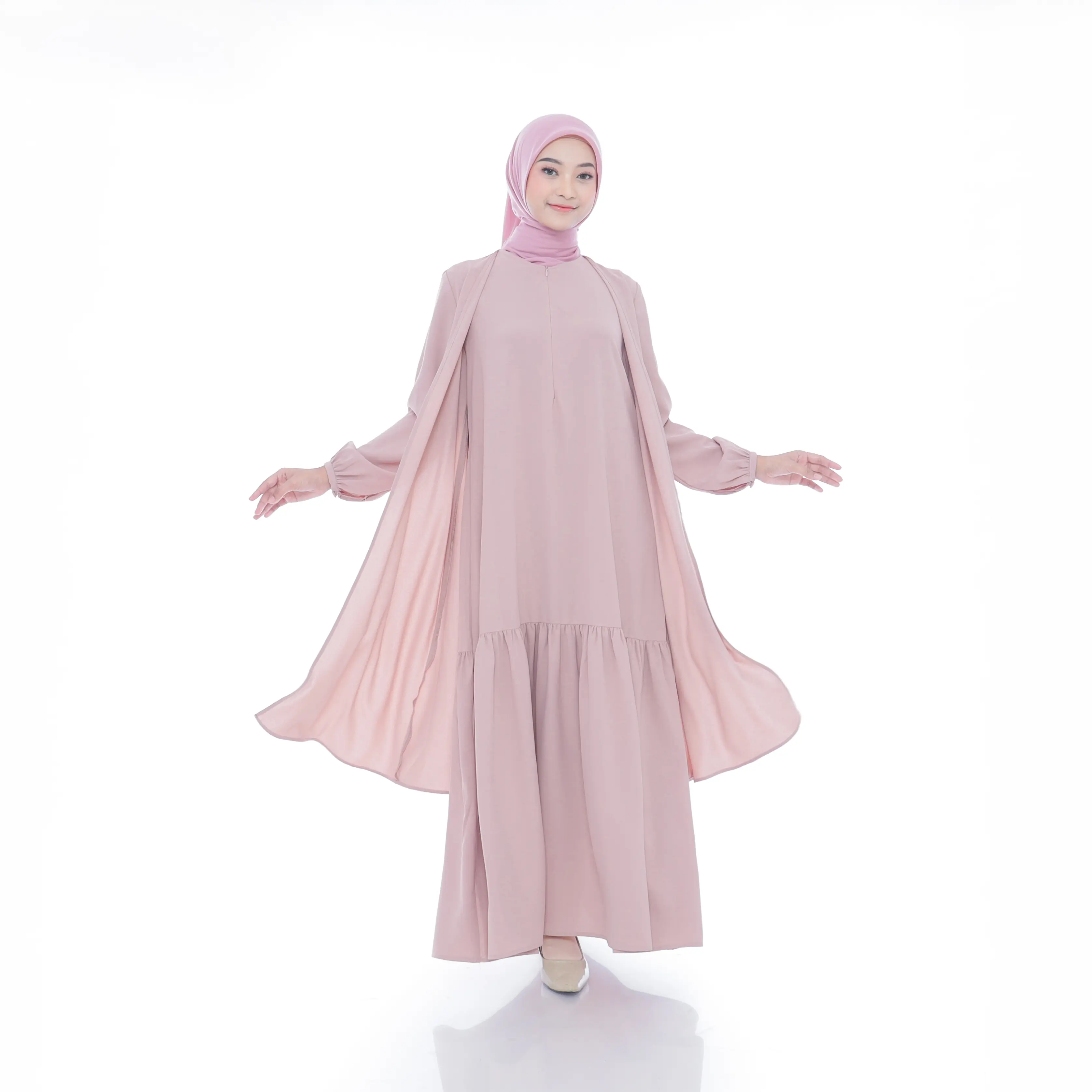 Dress exclusive Renata Dress Mahaira Premium Bahan Sabrina Premium Dress Wanita Muslim Dewasa Mewah  Pesta Elegant Gamis 2025 model baru Kondangan Remaja Gaun Maxi Lebaran Crinkle Simple Syari Airflow