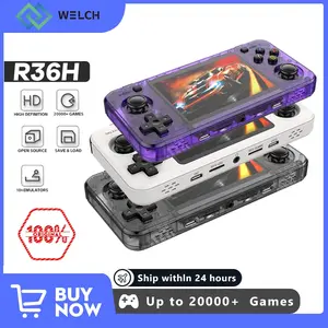 【New】R36H Retro Handheld Console Open-Source Linux 3.5-inch IPS IPS Screen PSP Portable Video Player 20000+ Class Games