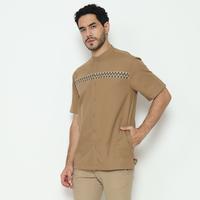 Gambar AMK Kemeja Koko Pria Lengan Pendek KK Akshaya S/s Khaki - M dari AMK Store Kab. Karanganyar 3 Tokopedia