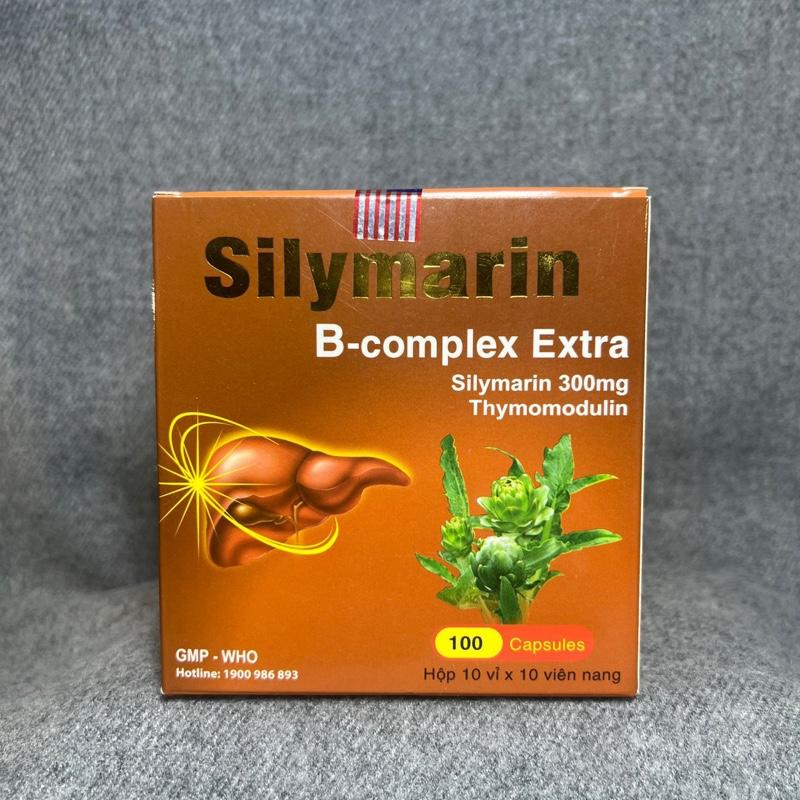 Bổ gan Silymarin B-complex Extra giải độc gan, hạ men gan - Hộp 100 viên