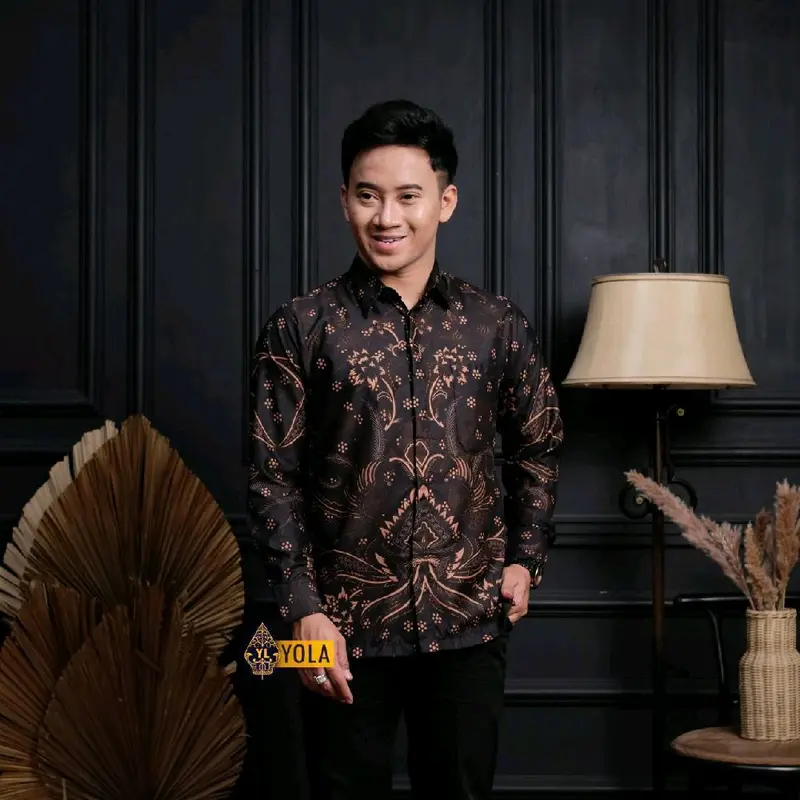 Kemeja Batik Terbaru Kekinian Lengan Panjang Premium Size M L XL XXL Batik Printing Pekalongan Pria arkanza 1