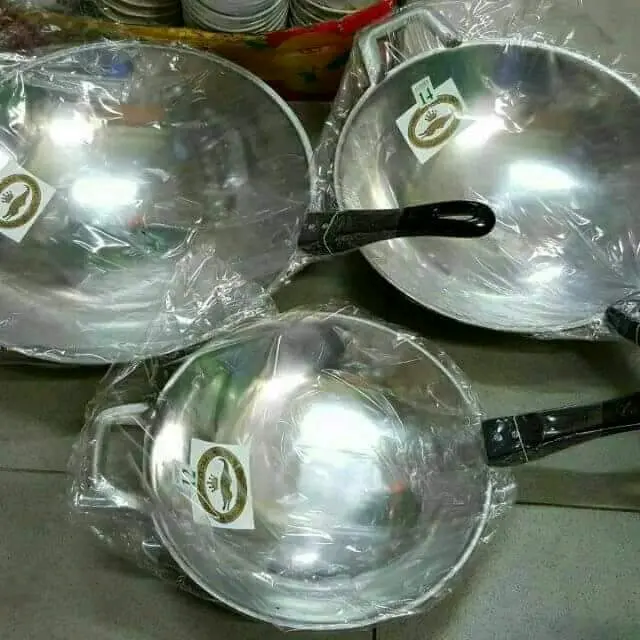 KUALI TANGKAI PANJANG CAP BUAYA ORIGINAL QUALITY TEBAL DAN HIGH ALUMINIUM wok  pan