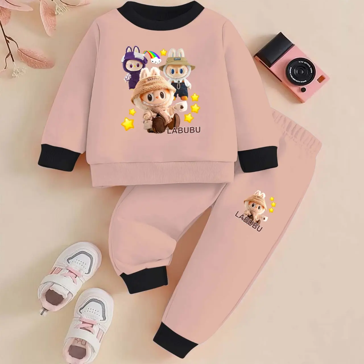 PFW Fashion - Setelan Anak Laki - laki & Perempuan JOGER Motif Karakter / Fashion Anak Terbaru Lengan Panjang