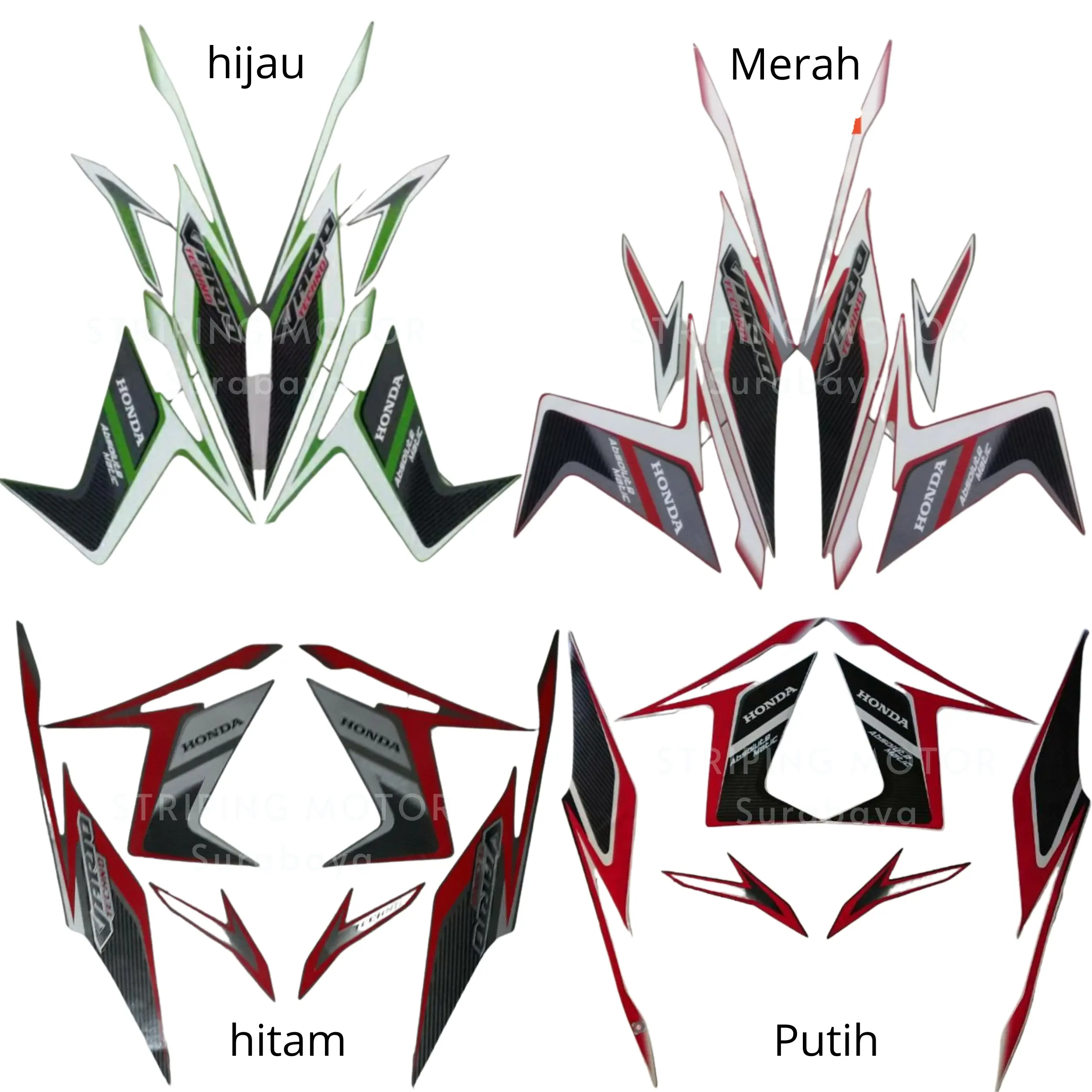 Striping Honda Vario Techno 110 Tahun 2011 2012 Motorcycle