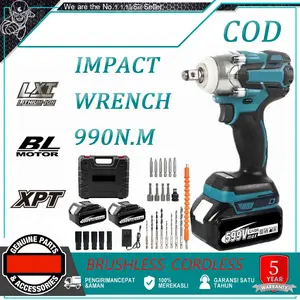 CORDLESS IMPACT WRENCH impact 599V 2baterai MESIN BOR UNTUK BAUT MOBIL impact Brushless