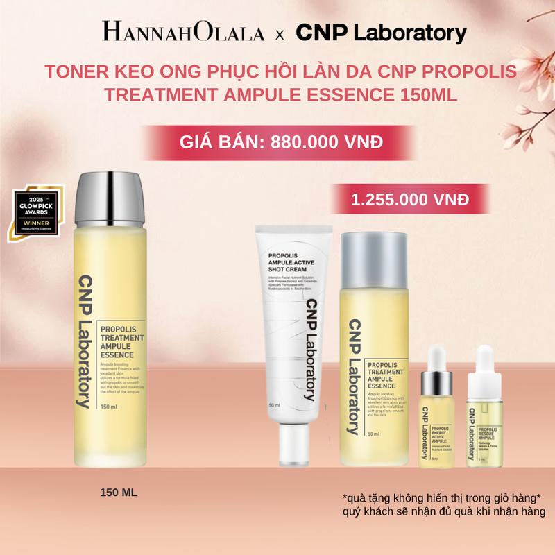 CNP - TONER KEO ONG PHỤC HỒI LÀN DA PROPOLIS TREATMENT AMPULE ESSENCE 150ML