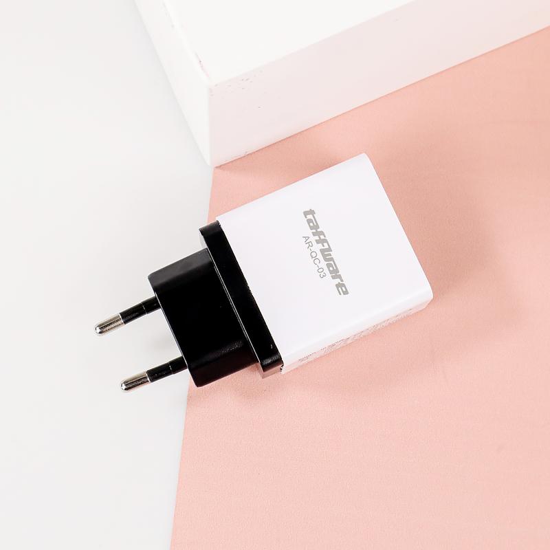 Charger USB Taffware AR-QC-03 dengan 3 Port Qualcomm QC 3.0 - Black Colokan Kabel - Plastik - Baterai, Peralatan 2