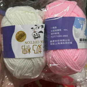 Benang Rajut Katun Susu 5PLY 50gr – Milk Cotton Yarn Import Crochet Knitting | 92 Warna Lengkap
