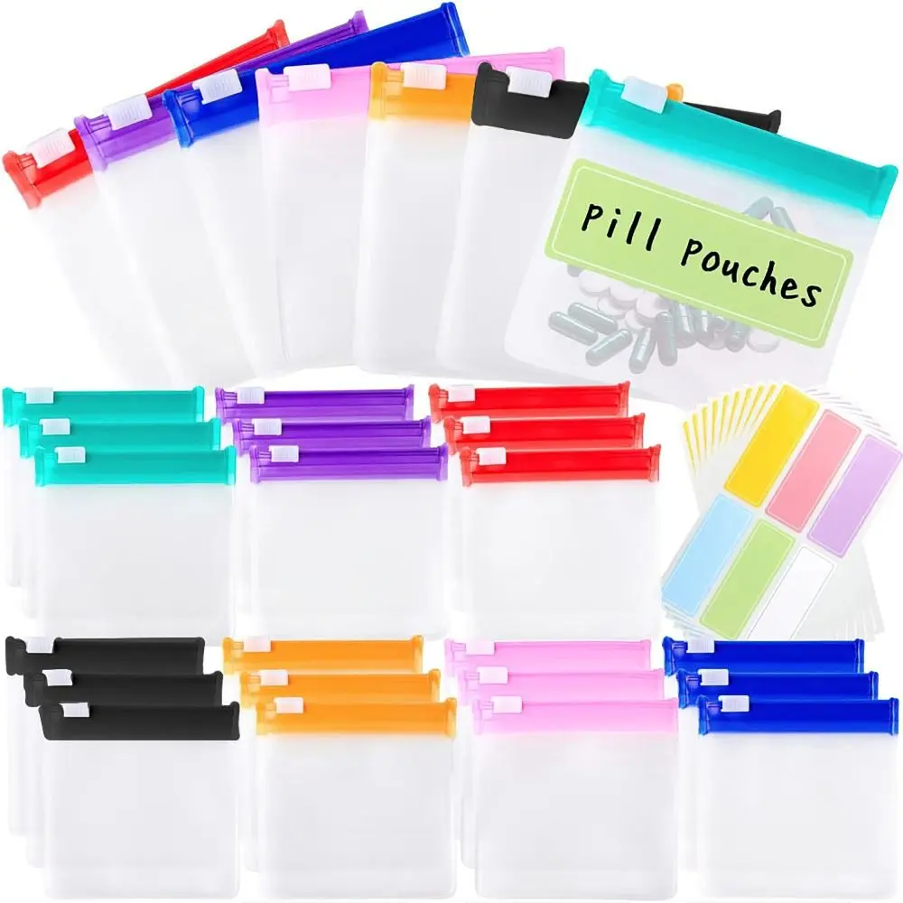 12pcs/bag Durable Multi-purpose Self Sealing Bag ​Zip Lock Bag Anti-oxidation Storage Bag Dustproof Transparent Storage Pouches for Pill Bracelet Ring