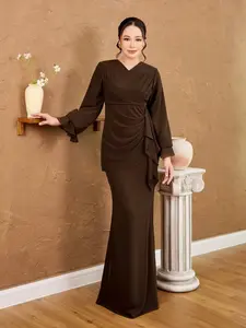 COD NEW COLECTION CLARIE DRESS MAXY\ DRESS KONDANGAN MALAYSIA BAHAN CERUTY BABYDOLL FULL PURING TERBARU 2025