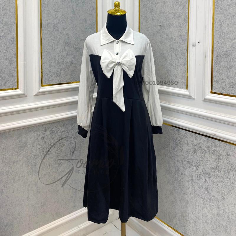 Bless | Dress Rani Midi Daily Wanita Bahan Katun Mini Style Casual Simple 3