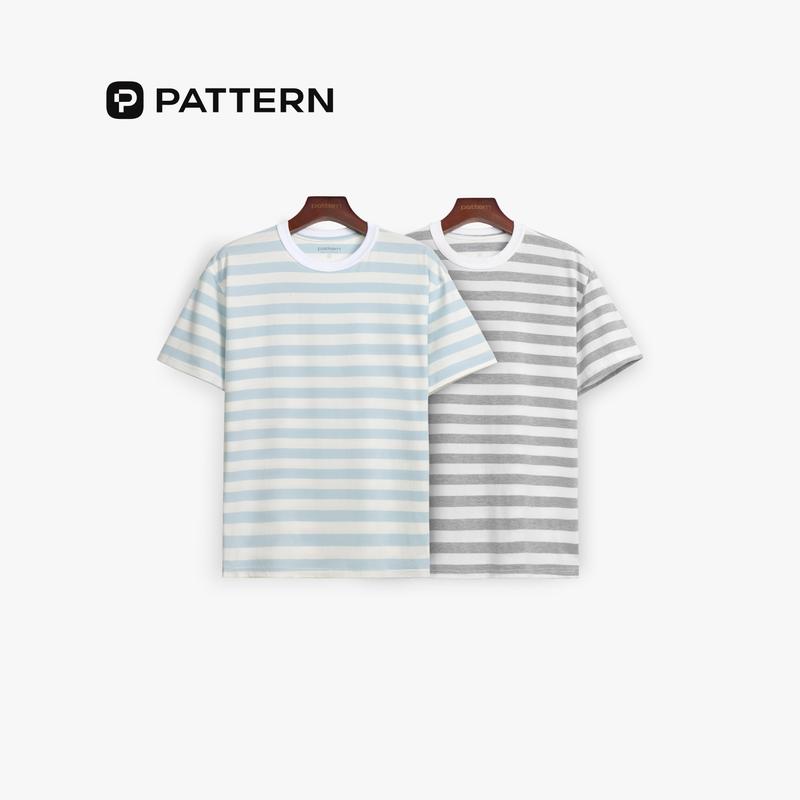 Áo Phông Cotton Kẻ Ngang 2 Màu PATTERN PA067