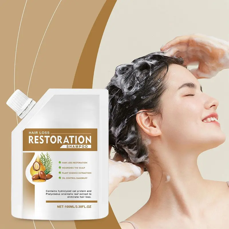 300g Ekstrak Tumbuhan Alami Anti Rambut Rontok Sampo Kontrol Minyak Perbaikan Akar Rambut Rusak Perawatan Rambut Perawatan Rambut Pria Shampo Shampoo Conditioner Haircare Ketombe 7