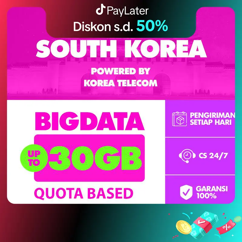 Sim Card Korea Selatan Kuota Besar | Simcard Korea Selatan Kuota Besar | Sim Card South Korea 4G 5G Langsung Aktif | DIGITRAVEL Sim Card Korea