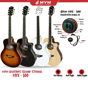 MYM Guitars Gitar MYX 500 Premium Senar string free packing kayu
