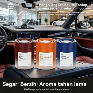 Parfum mobil padat tanpa alkohol dengan formula murni ekstrak tumbuhan alami, mudah dipasang di cup holder mobil kendaraan. Tidak mudah terbakar, menghilangkan bau buruk di kendaraan dengan efektif, aman untuk ibu hamil dan bayi,  Car Motorcycle