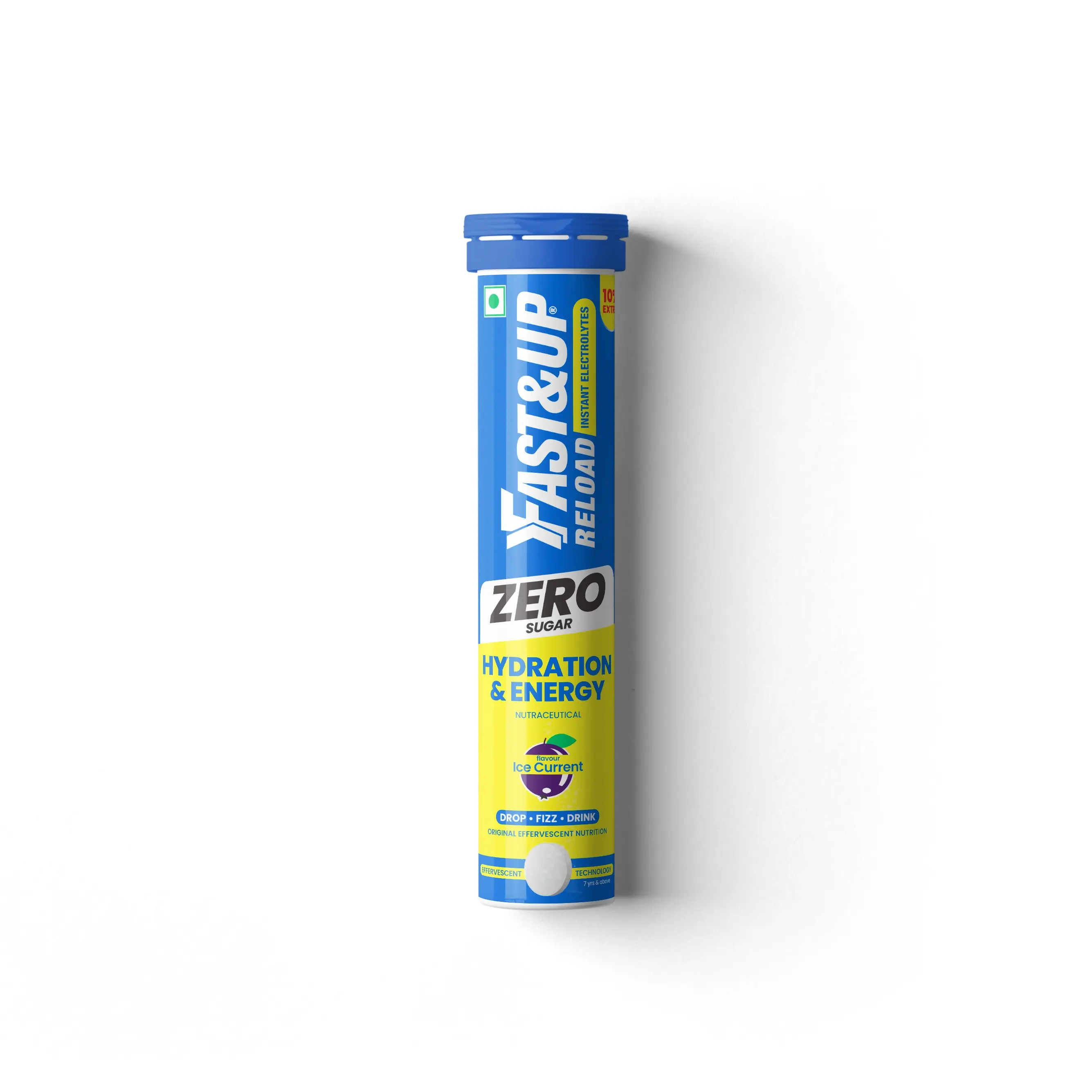 Fast&Up Zero Sugar Electrolyte 22's - Instant Hydration - With Essential Electrolytes- Swiss Registered Brand