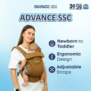 Momaz Advance Gendongan Bayi Hadap Depan SSC M Shape 3in1- Gendongan Bayi Newborn - Gendongan M Shape