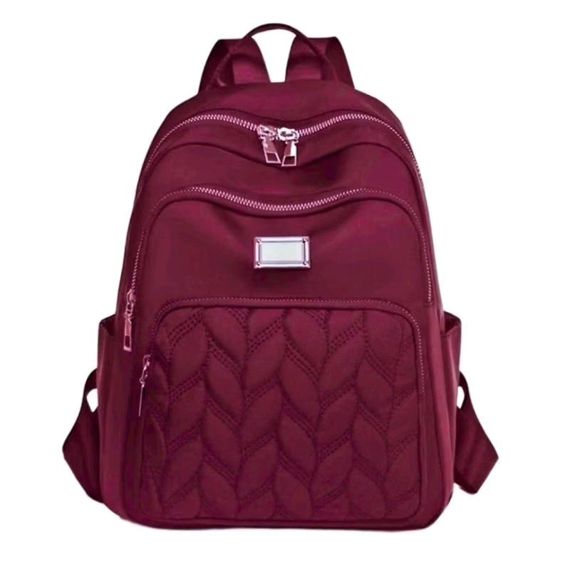 Sale Tas Ransel Fashion Tas Wanita Model Chibao Motif Bordir Multipocket Ukuran 35×15×27cm 4