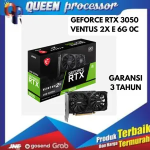 MSI GeFORCE RTX3050 / RTX 3050 VENTUS 2X E 6G OC 6GB GDDR6 96-bit