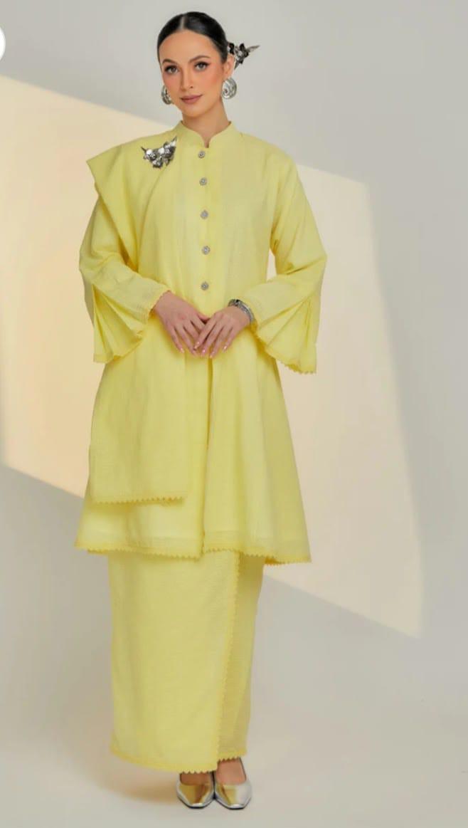 Product Introduction of Bidasari Kebarung Embroidery With Selendang Set "NEW" 10