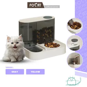 FOCAT 2IN1 Pet Feeder M72 Tempat Makan & Minum Kucing Anjing Anabul Ekstra Besar Premium Jumbo Praktis
