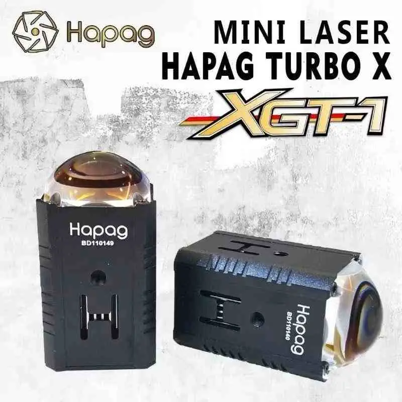 HAPAG - ORIGINAL LED MINI LASER XGT1 HAPAG LAMPU TEMBAK HAPAG TURBO X1 XGT1 LAMPU LED MOTOR MOBIL 4