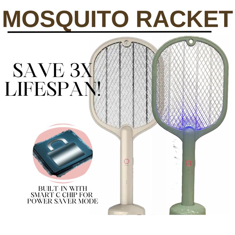Electric Mosquito Racket Fly Swatter Killer Racquet Dual-Mod - TikTok ...