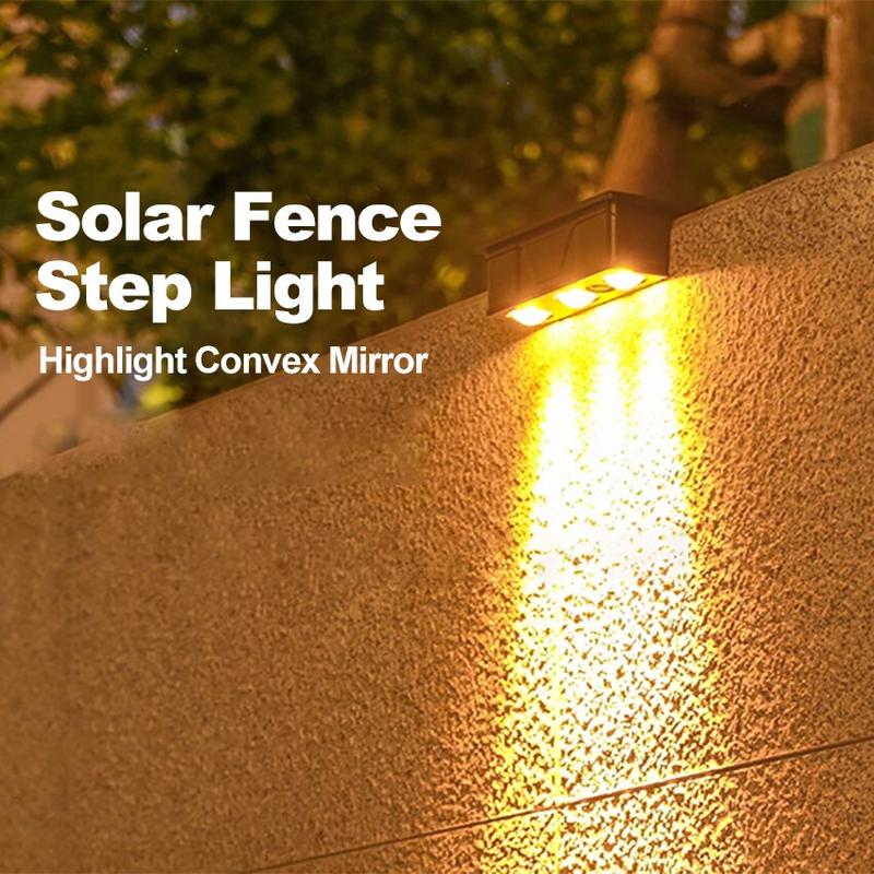Product Introduction of Outdoor 3Led Solar wall Light IP65 Waterproof Automatic Sensor Warm garden Lamp for home Fence Courtyard Gate village Street decoration 2