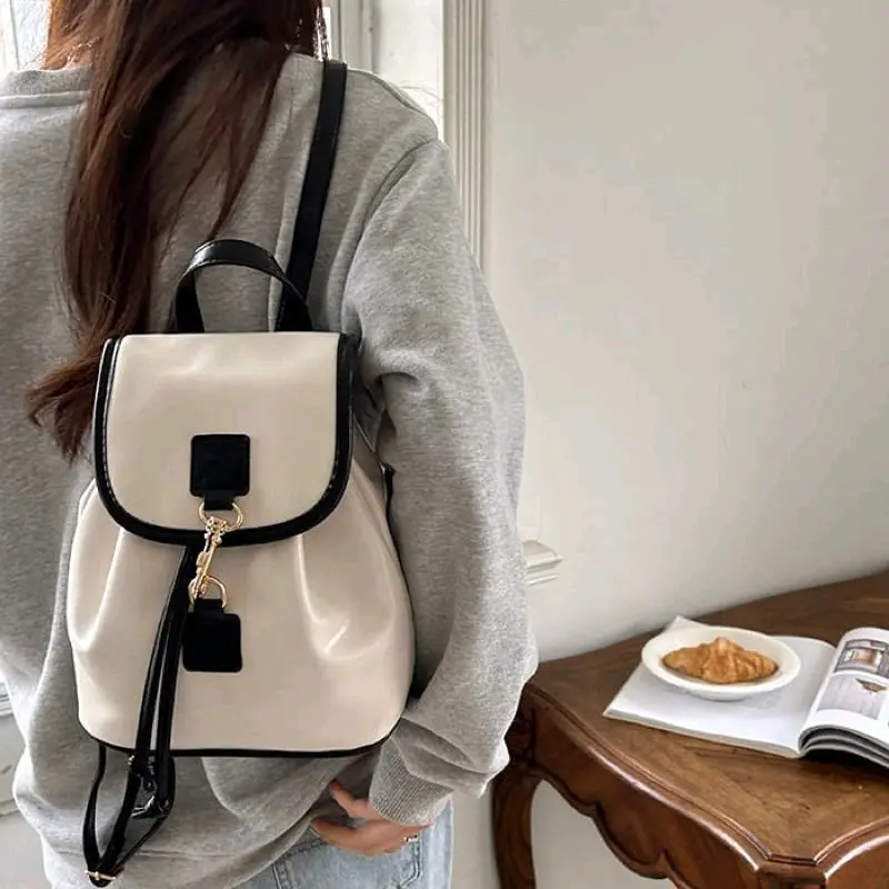 BAKTERY.ID Ransel wanita bahan kulit sintetis gemini bags