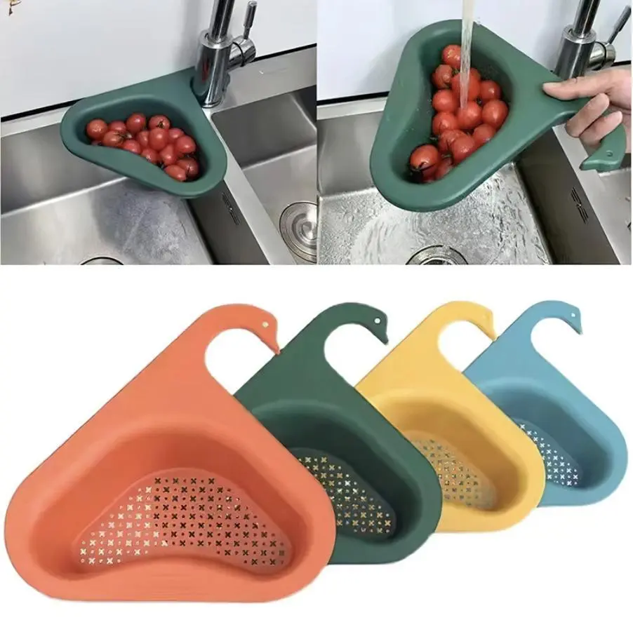 【New Star】Bộ Lọc Bồn Rửa Nhà Bếp, Giỏ Thoát Nước Hình Thiên Nga, Đa Chức Năng, Thích Hợp Cho Trái Cây Và Rau Quả, Thông Dụng, Giảm Giá Lung Linh, Thanh Toán Khi Nhận Hàng