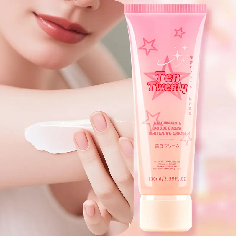 Product Introduction of TEN TWENTY 2IN1 DOUBLE TUBE NIACINAMIDE WHITENING CREAM SKIN WHITENING MOISTURIZE SMOOTH GEL 100ML 7