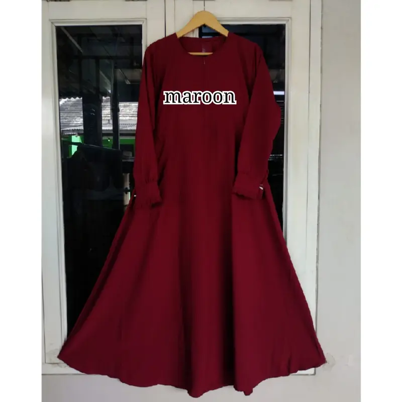 GAMIS WOLFIS GRADE A POLOS ONLY Muslim Wanita Dress Syari Basic Simple 6