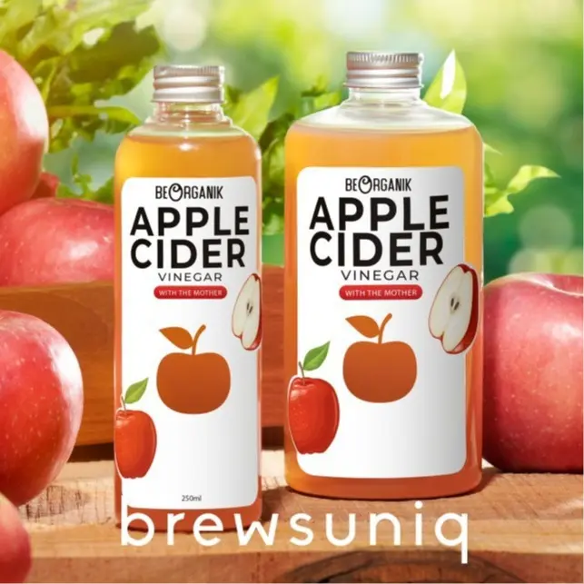 Brewsuniq X Beorganik Apple Cider Vinegar / Cuka Apel Organik With The Mother