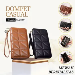 Dompet Kulit Wanita Premium Dompet Import Wanita Dompet Panjang Viral - Helwa ID