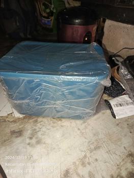 Product Review of FURNITUR88 Kotak Penyimpanan Plastik Serbaguna Keranjang Plastik Dengan Tutup Bahan Plastik Pilihan Warna Putih Biru Kuning from N**a 0