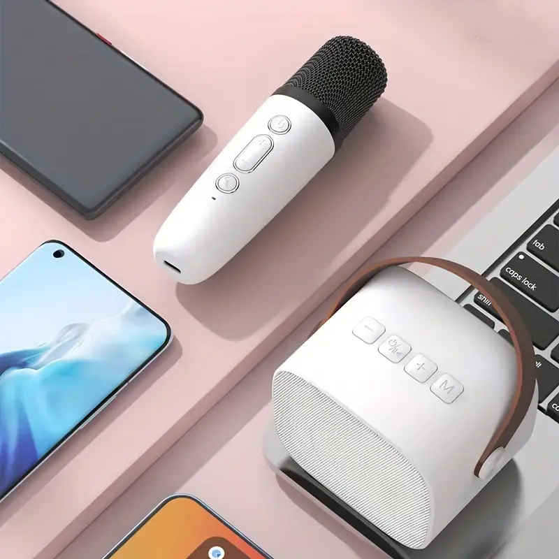 Loa Karaoke Mini, D20, Cho Máy Chiếu Và Điện Thoại Di Động, Loa Không Dây Cầm Tay Mini, Hỗ Trợ Bluetooth 5.0, Thiết Kế Nhỏ Gọn Củ Loa Nghe Nhạc 1
