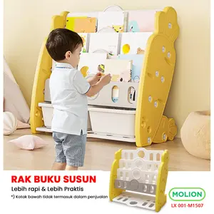 Rak Buku Anak 3 Susun Organizer Book Buku Anak Tempat Menaruh Buku 001-M1507
