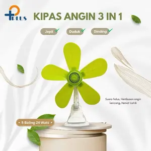Kipas Angin Listrik Jepit Duduk Dinding Desk Fan Deskfan Karakter 3in1 22/24 Watt