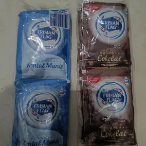 Frisian Flag Susu Kental Manis 1 Renceng 6 Sachet Rasa Kental Manis & Cokelat