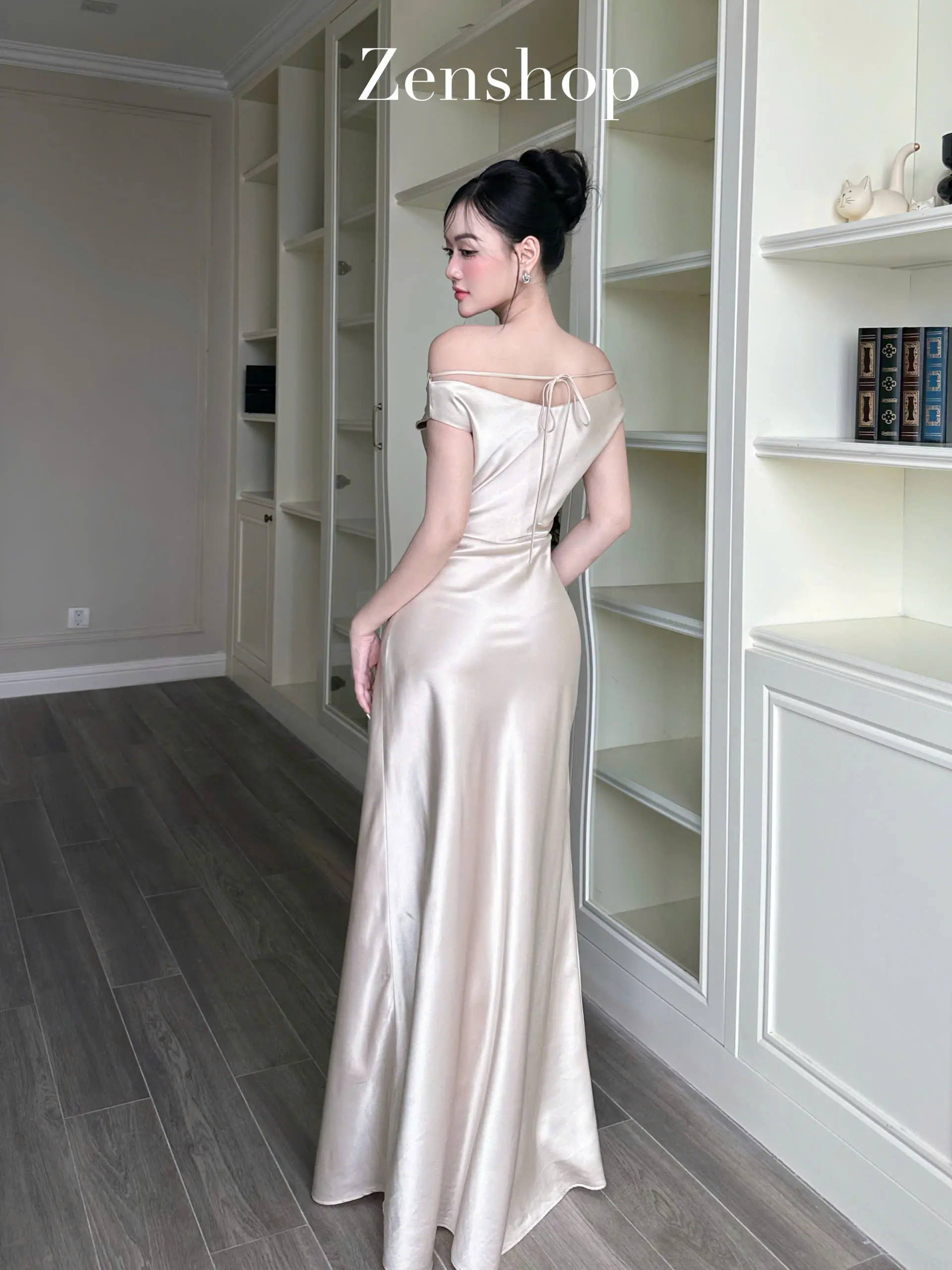 Đầm Lụa Trễ Vai Xếp Ly Eo Ôm Body Sang Trọng | Thanh Lịch - MAYLA Dress | BigBuy360 - bigbuy360.vn Đầm Lụa Trễ Vai Xếp Ly Eo Ôm Body Sang Trọng | Thanh Lịch - MAYLA Dress | BigBuy360 - bigbuy360.vn