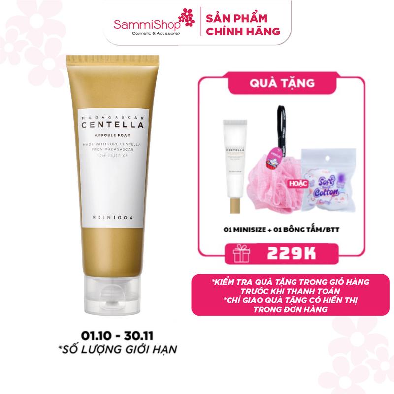 Skin1004 Sữa rửa mặt Madagascar Centella Ampoule Foam 125ml
