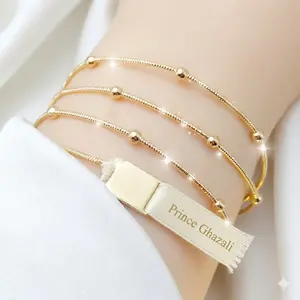 Gelang Kroncong Bola Set 3 pcs PERHIASAN CANTIK  Dewasa Gold Costume - DI JAMIN ANTI LUNTUR ANTI KARAT