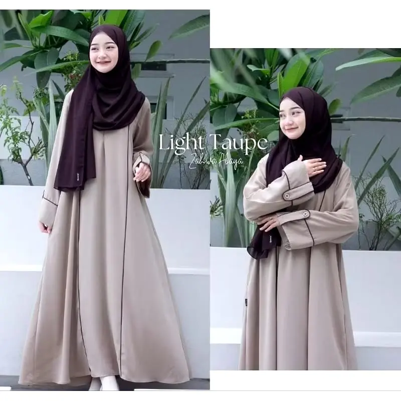Fahira Abaya Gamis Wanita Remaja Terbaru Gamis Lebaran 2025 Abaya Muslimah Bahan Crinkle Airflow Dress Kondangan Mewah Pesta Hitam