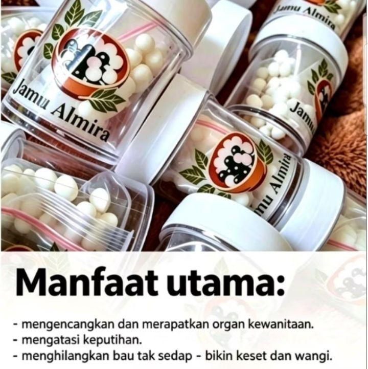 Almira Jamu Almira 50 Pil Khusus Kewanitaan untuk Mengencangkan Merapatkan Organ Kewanitaan Mengatasi Keputihan dan Menghilangkan Bau Tak Sedap Feminine