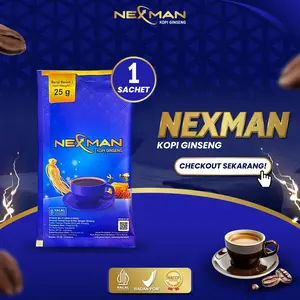 Nexman Kopi Gingseng Pria Sehat Terjaga 1 Sachet - Bisa COD