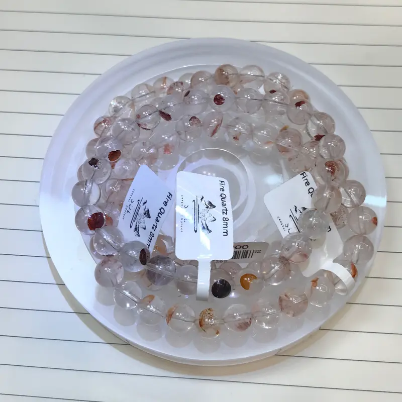 Fire Quartz 8mm Crystal Bracelet 1