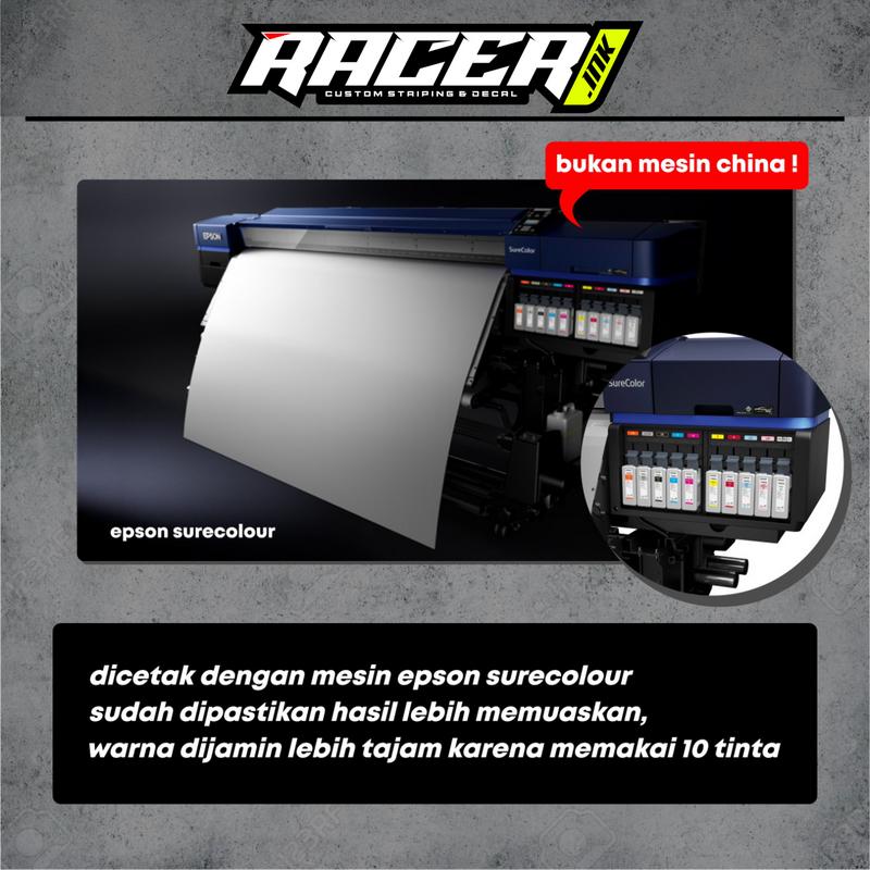 STRIPING CRF 150L VARIASI POLA MENUTUP API GLOSSY BY RACER INK 7