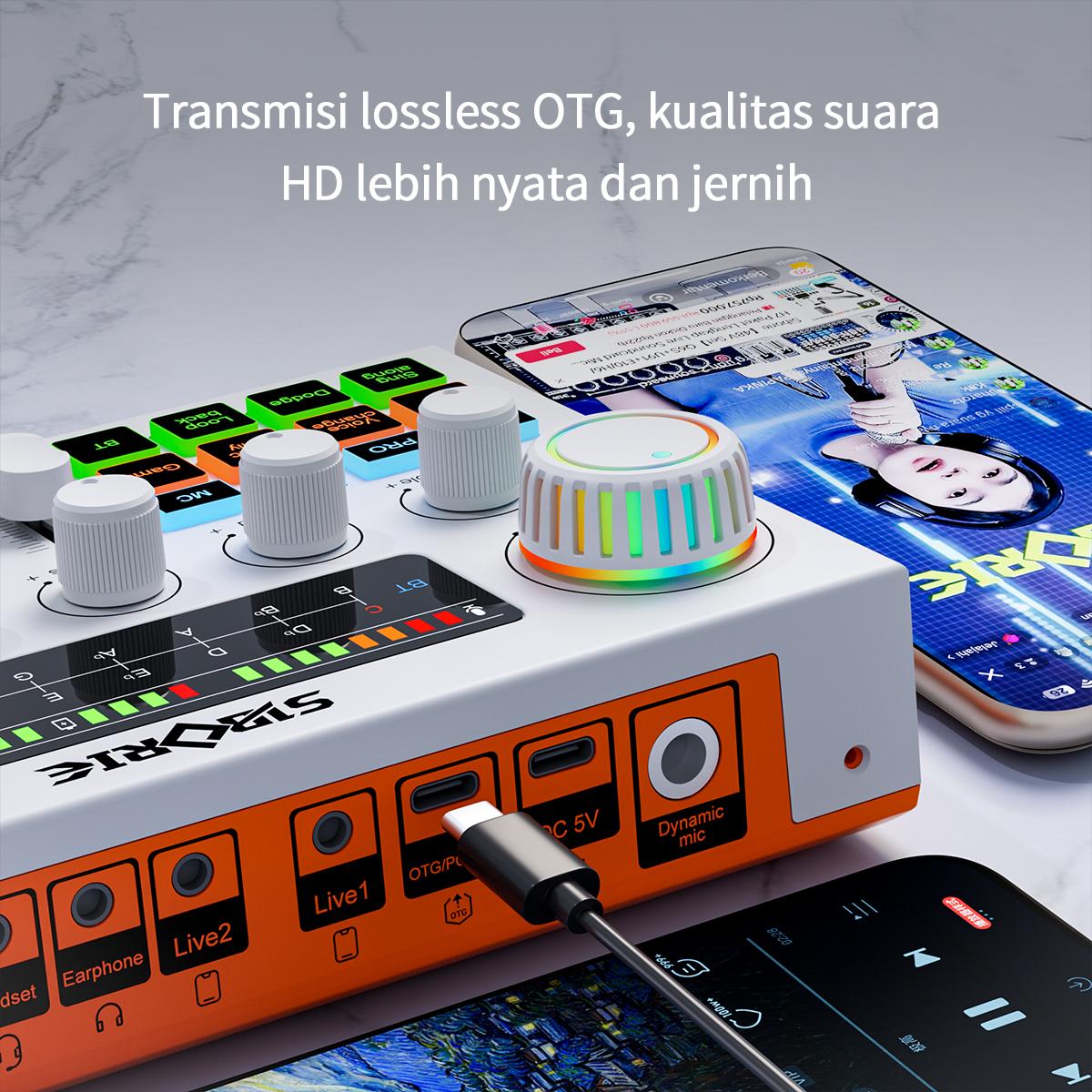 Siborie Soundcard F999 ultra+BM999 Mic +E10 headset Paket Lengkap Sound Card Komplit For Live Streaming Media Siborie Soundcard F999 ultra+BM999 Mic +E10 headset Paket Lengkap Sound Card Komplit For Live Streaming Media