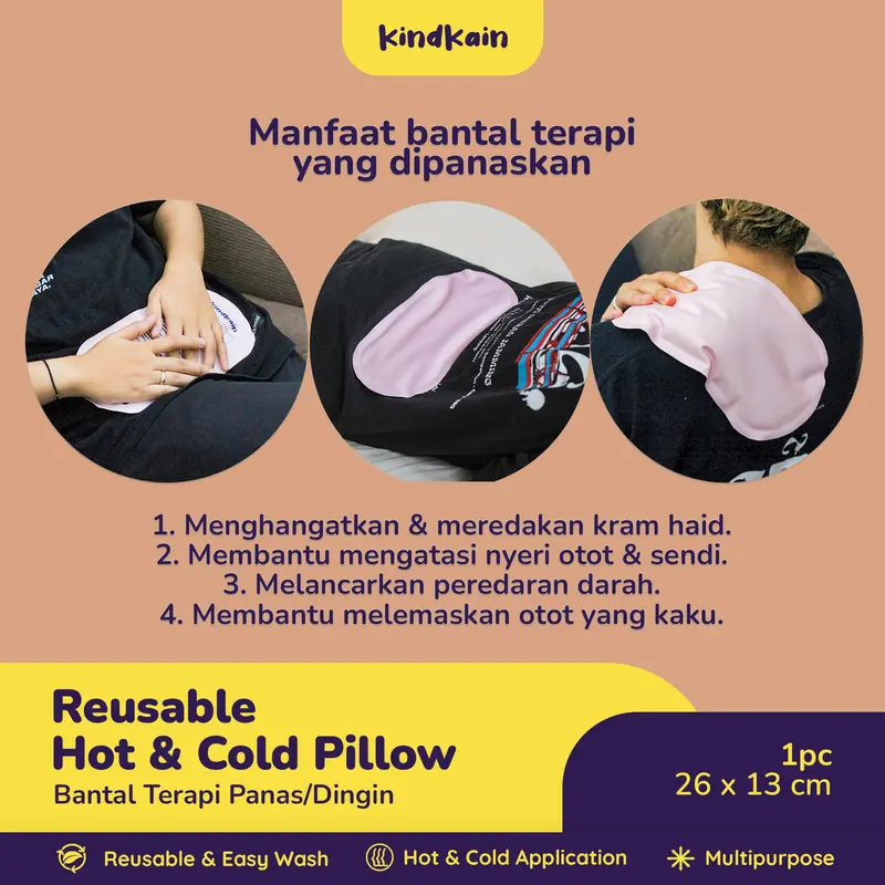 KindKain Bantal Terapi Panas Dingin / Reusable Hot & Cold Pillow Pack 4